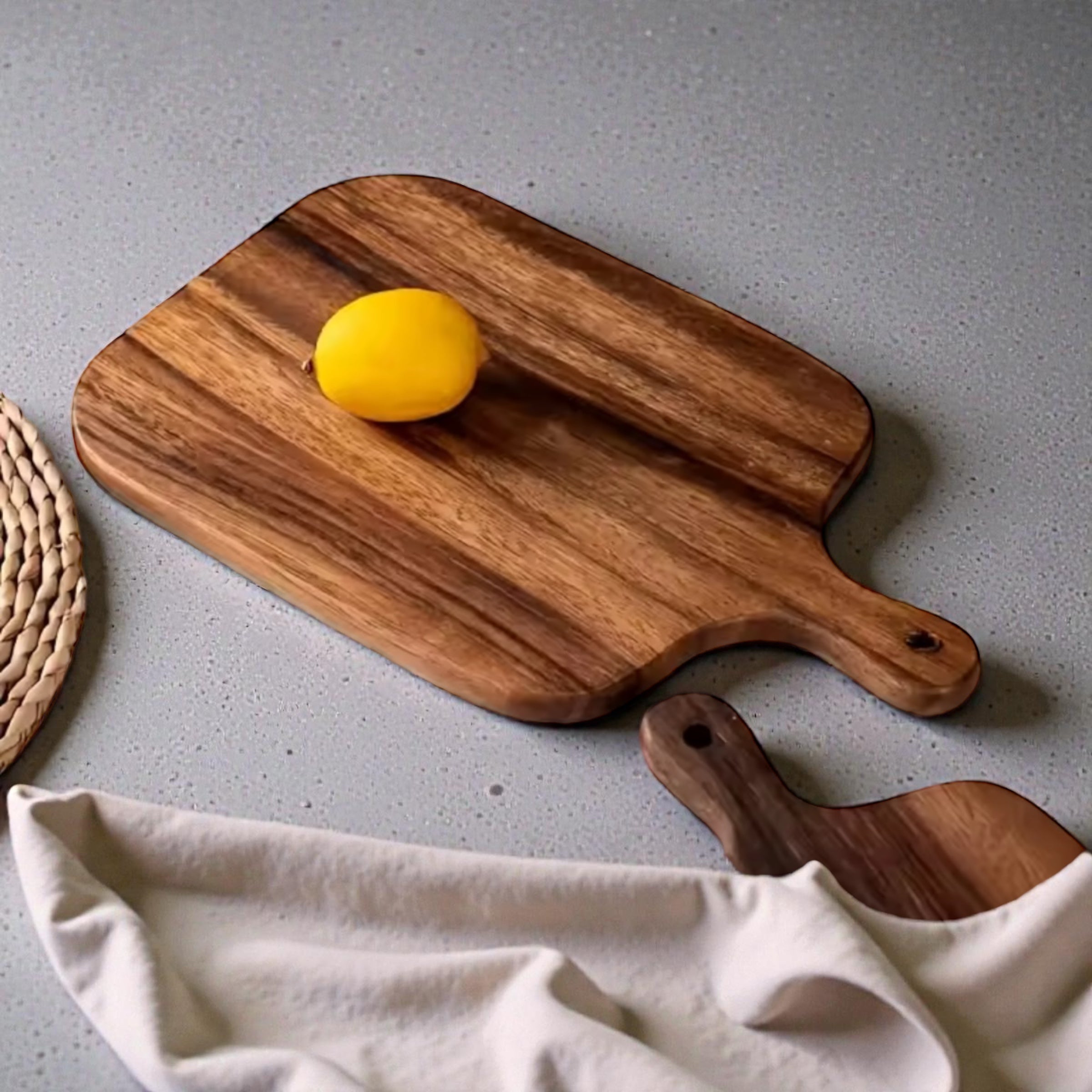 Tagliere in legno rettangolare per aperitivi – Eco-friendly, sicuro per alimenti.