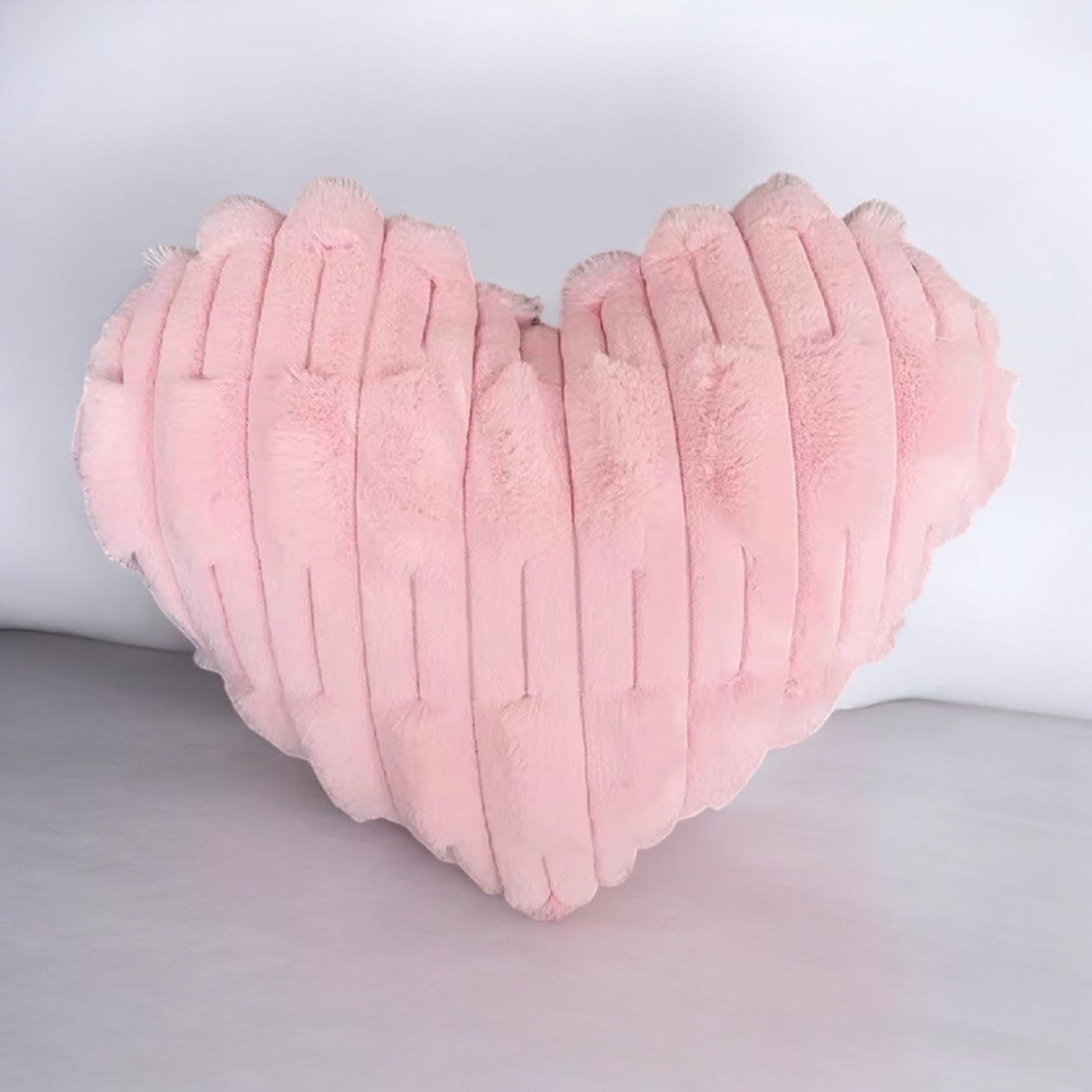 Cuscino morbido in peluche a forma di cuore, regalo di San Valentino, decorazione per feste, camera da letto e ufficio.