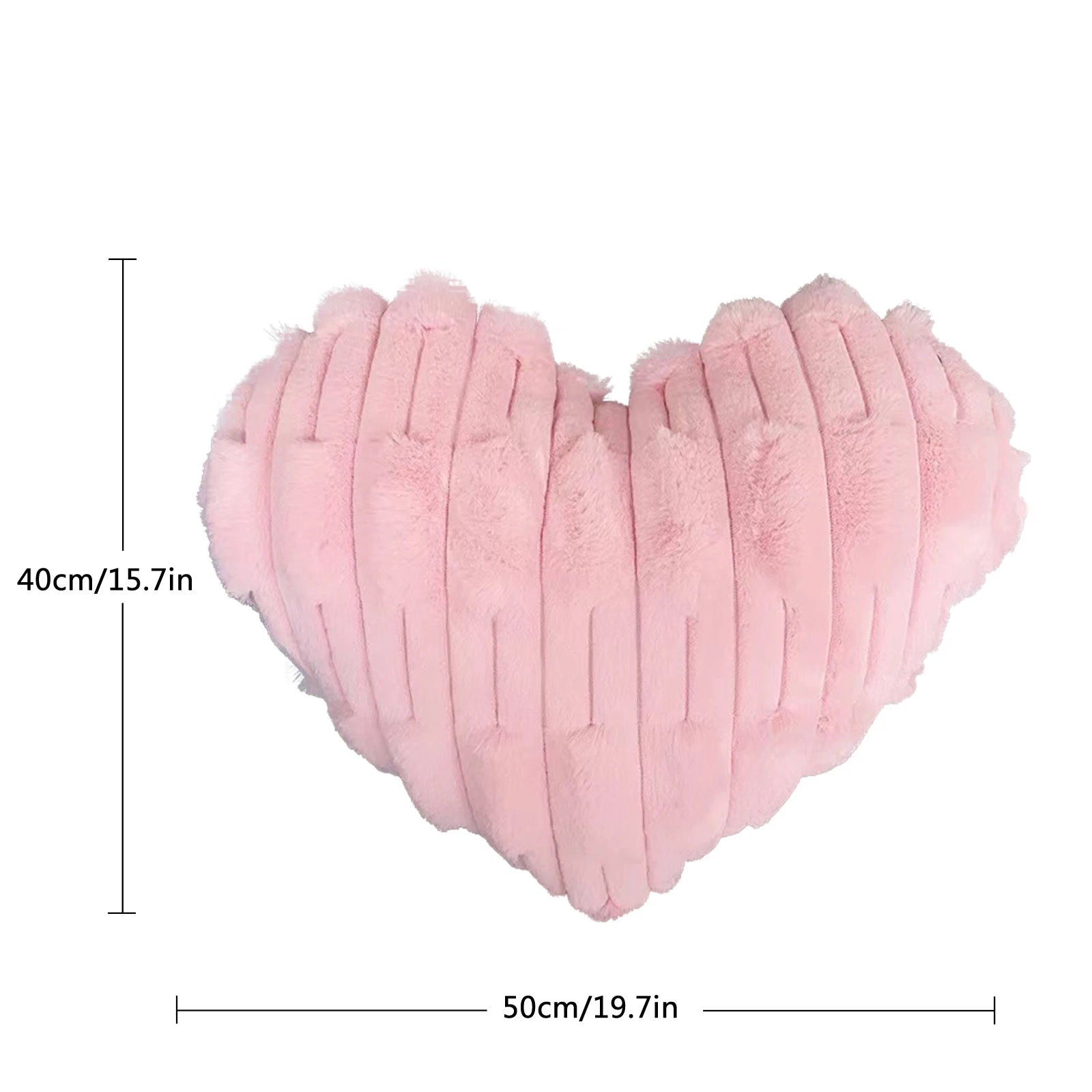 Cuscino morbido in peluche a forma di cuore, regalo di San Valentino, decorazione per feste, camera da letto e ufficio.